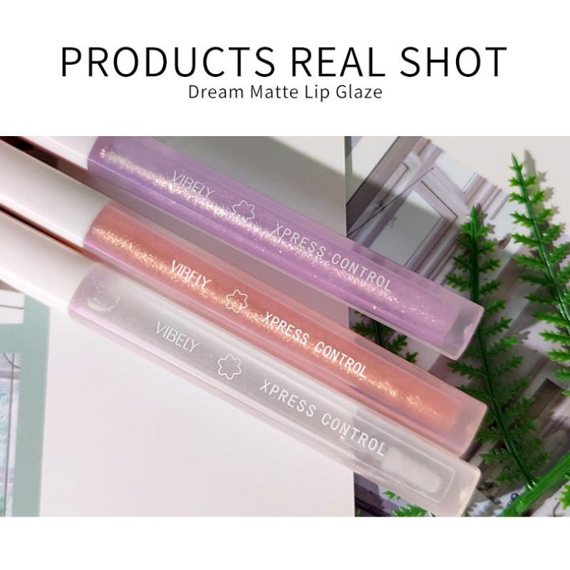 VIBELY Young Girl Fantasy Прозрачное Зеркало Водянистая Глазурь Для Губ Тонкий Блеск Перламутровый Блеск Для Губ Антипригарный Блеск Для Губ Праймер