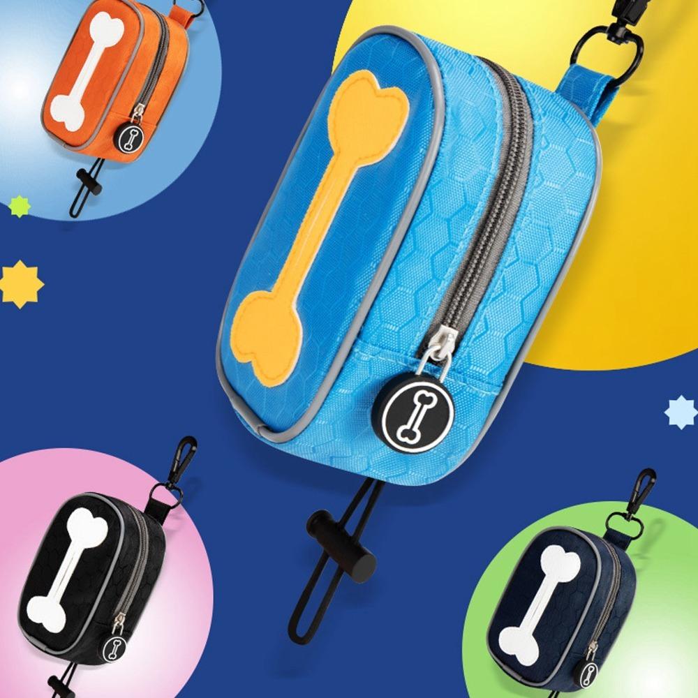 Durable Nylon Pet Waste Bag Holder Compact Size Pet Garbage Bag Carrier Leash Attachment