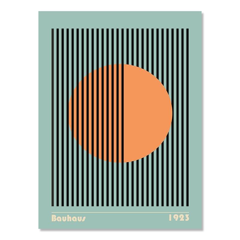 Баухаус минималистичный геометрический красный желтый бежевый постер абстрактный холст картина настенная живопись печать картина гостиная украшение дома