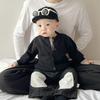 Baby Clothes Autumn And Winter Boys' Suit Boys' Fake Two-Piece Knitted Cardigan Thickened Sweater Jacket Winter