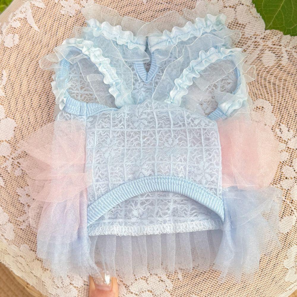 Cute Pet Mesh Dress Comfortable Pet Clothes Pet Costumes Dog Princess Skirt Pet Supplies