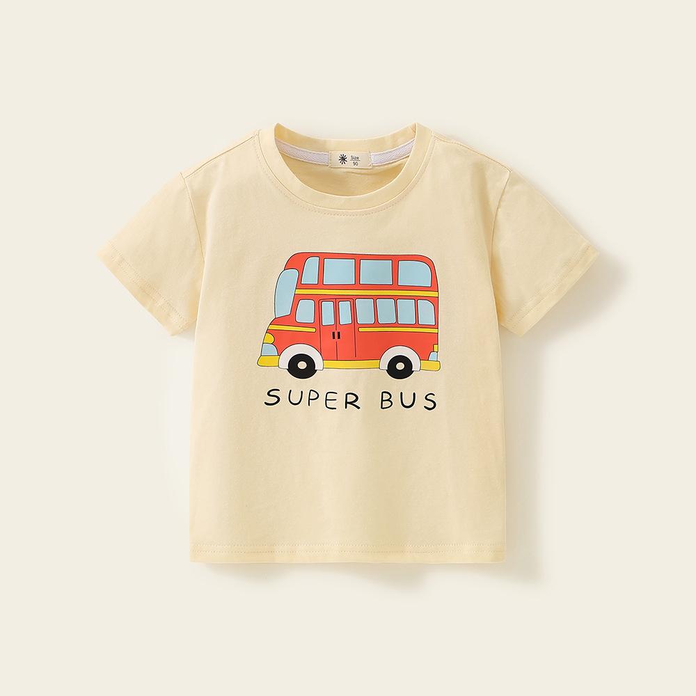 Детская футболка Детская одежда для мальчиков Футболка с короткими рукавами для мальчиков