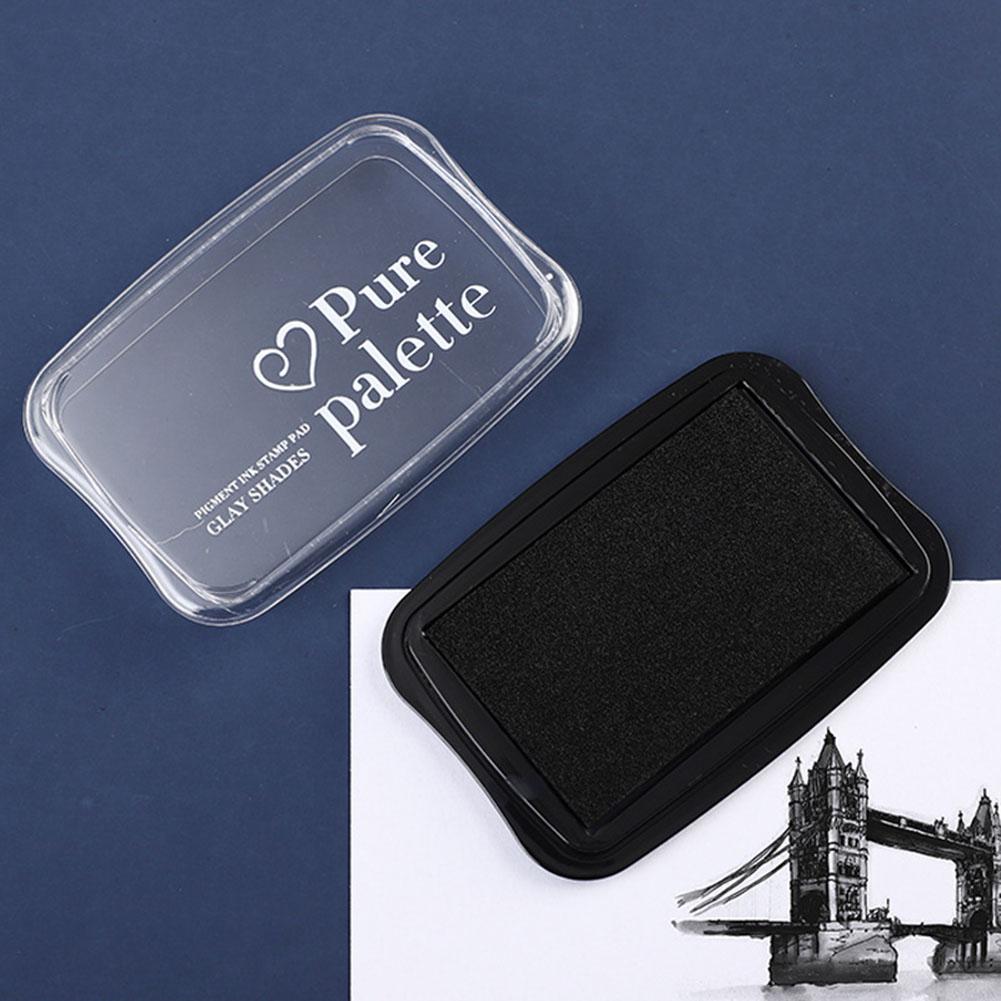 Solid Color Large Size Ink Pad For Stamp DIY Crafts Scrapbooking Rubber Inkpads Festive Party Supplies