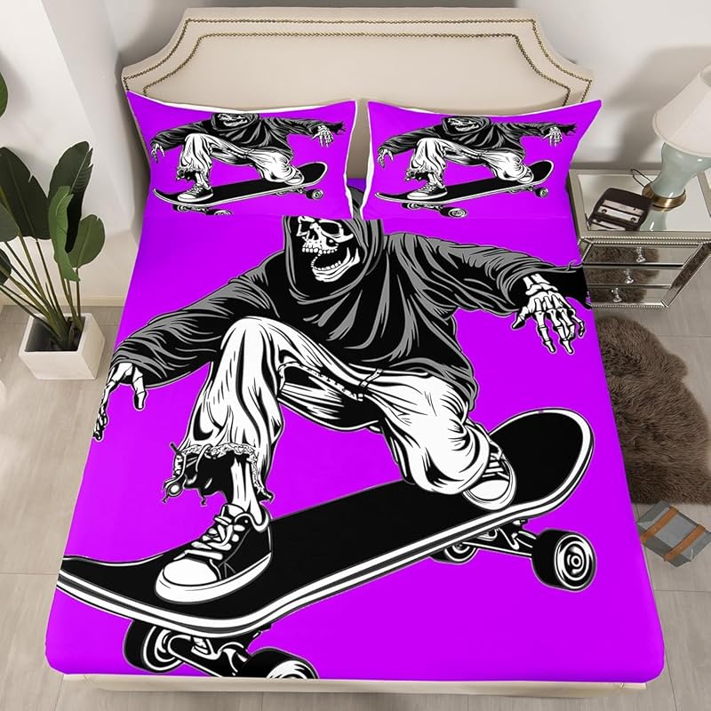 Cute Ghost Bedding Set for Boys, Girls, Teenagers, Bats, Pumpkin Lanterns, Halloween