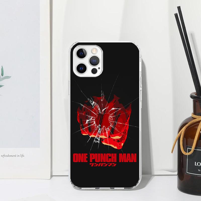 Чехол для телефона Saitama King из One-Punch-Man для iPhone 17 Air 16 15 Plus 16E 14 Pro Max 13 Mini 12 11 7 8 SE Fundas Мягкая задняя крышка
