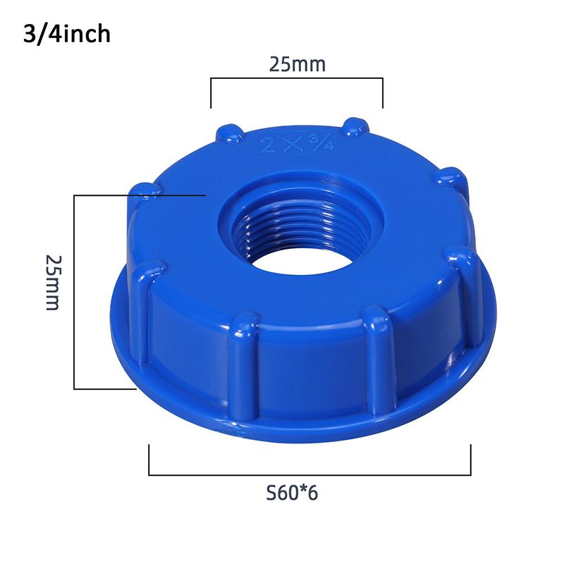 S60X6 IBC адаптер для бака для воды, адаптер для переноски, 1/2 дюйма, 3/4 дюйма, 1 дюйм, садовый шланг, адаптер для галлонного бака для воды