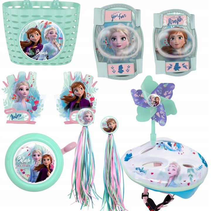 Kask Sportowy Rowerowy Dziecięcy Kraina Lodu 52-56Cm Elsa Frozen Roz. M