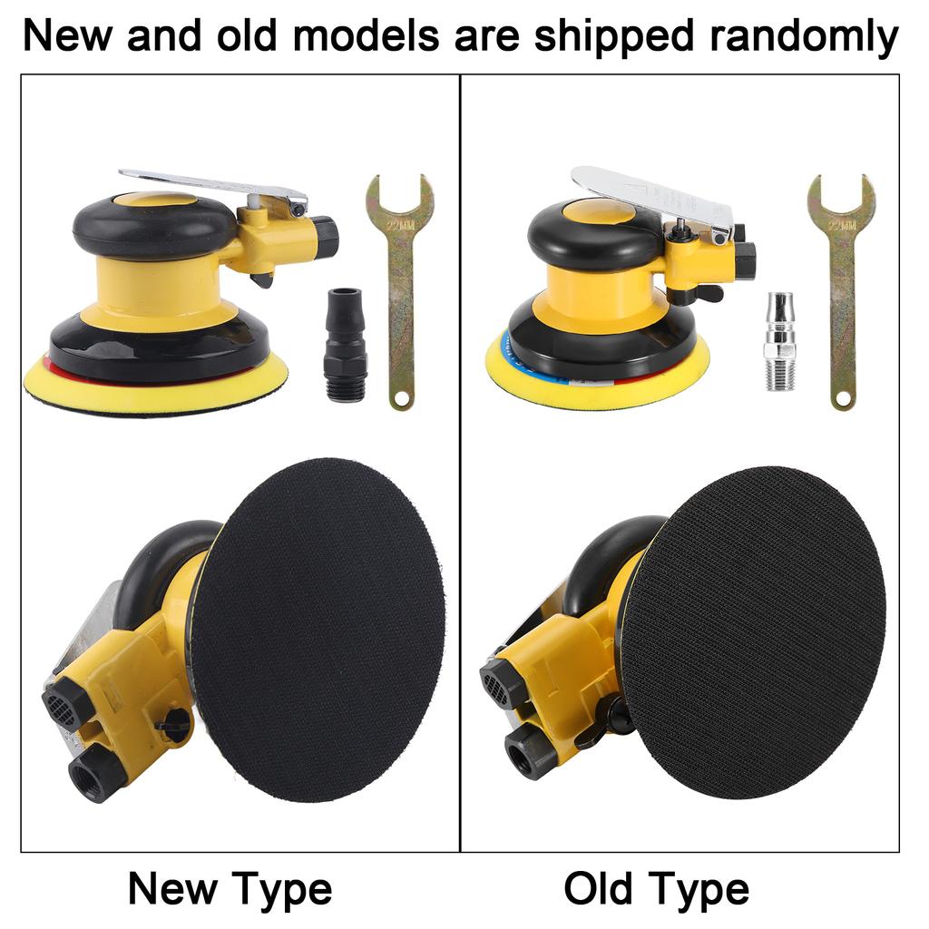 5" Handheld Air Sander Grinder Polisher Pneumatic Professional Polishing Tool 10000RPM