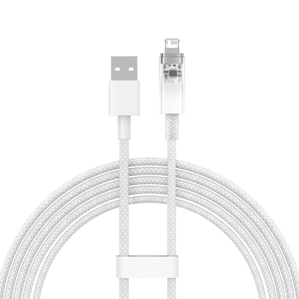 Baseus Explorer Series Cable Usb - Lightning 2.4A 2 M White (Cats010102)