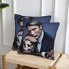 Hannibal Mads Mikkelsen Horror Movie Merch 2 Pcs Square Pillowcase Pillow Cover Cushion Throw Pillow For Home Bedroom