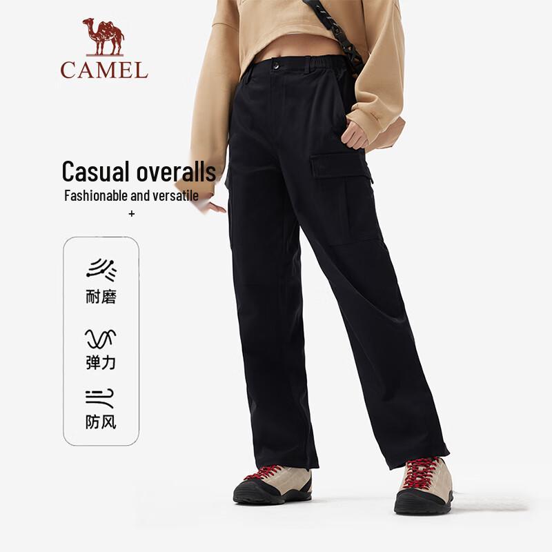 Camel Женские ветрозащитные эластичные походные брюки для улицы с множеством карманов