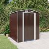 VidaXL Garden Shed Dark Brown 192x191x223 Cm Galvanized Steel 3147460