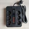 3000W USB Power Strip Dual USB Port USB Socket Multi-outlet Plug Board EU Power Strip  Office Work