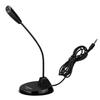 Микрофон ПК Микрофонная стойка Тип Гибкая длина плеча Вещательный порт Настольный Проводной микрофон 3,5 мм [Шнур Прибл.. 1.3м] Запись/Дом