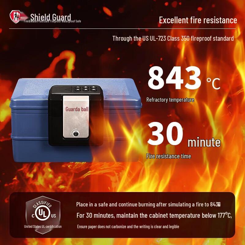 Shield 2030DC Fireproof A4 Document Safe with Electronic Lock