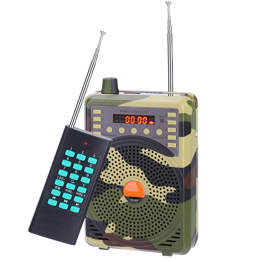 Portable Electronic Bird Caller Hunting Decoy Calls MP3 Speaker Remote Controller Kit