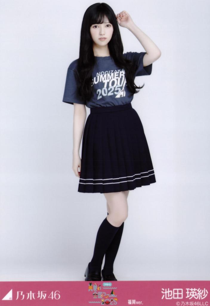 Nogizaka46 Raw Photo Midsummer National Tour 2025 T-Shirt Fukuoka Ver. Complete Set of 3 Eisa Ikeda
