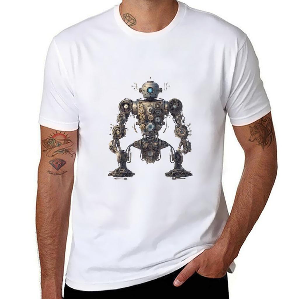 The Robot Of The Future Tshirt Utility Work Short Sleeve Top