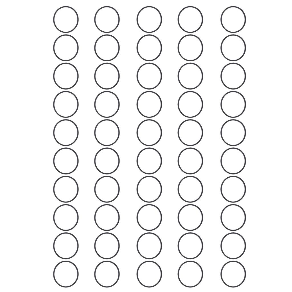 Резиновые приводные ремни 1,2 мм для проигрывателей кассетных проигрывателей магнитофонов диаметром 25/28/30 мм 50 шт.