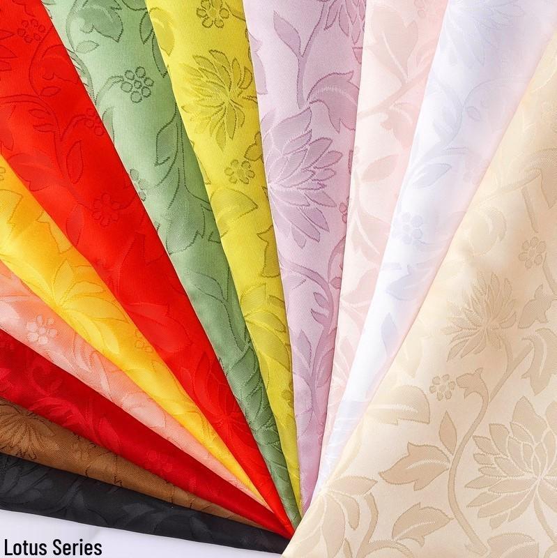 Lotus Texture Dark Pattern Jacquard Fabric for Handbags & Cosplay Hanfu