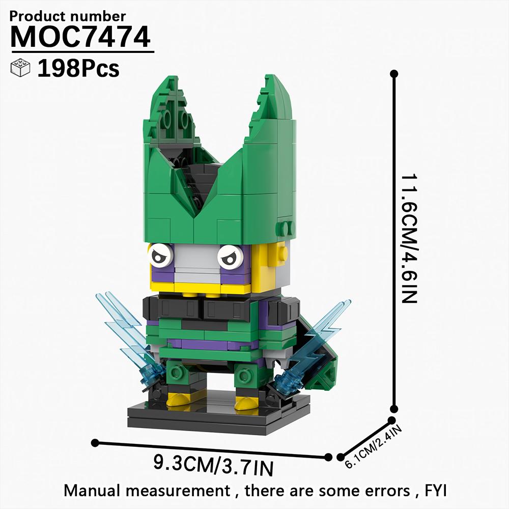 MOOXI Серия Аниме MOC Кирпичи Кирпичная Голова Фигурка Лун Сделай Сам Набор Конструкторов для Взрослых Модель Детские Образовательные Игрушки для Детей Подарок