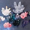 DIY Crystal Epoxy Resin Mold Crystal Cluster Irregular Stone Silicone Mold 3D Ornaments Handicraft Necklace Earrings Pendant Epoxy Resin Mold
