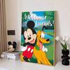 Full Round Diamond Painting Mickey and Bruce Art Rhinestone Picture Mosaic DIY 5D Cross Stitch Embroidery Home Decoration