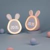 1pc Cute Rabbit Alarm Clock, Atmosphere Small Night Light Intelligent Student, For Home Room Living Room Office Decor, Mother's Day Spring Season Gift
