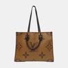 [Pre-Owned] Louis Vuitton Onthego MM 'Brown Giant Monogram/Brown Monogram Reverse Canvas' - Fair #1JJY6YW