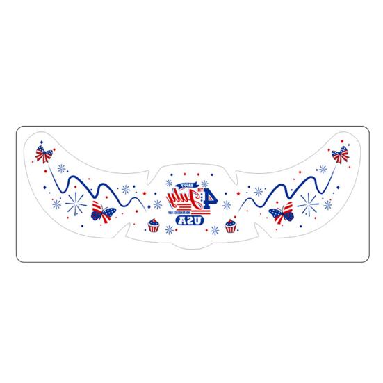 Waterproof Freckle Tattoos Stickers, USA Flag Face Stickers for Independence Day, Patriotic Temporary Body Art for Women Girls, Party Makeup