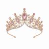 Vintage Rhinestone Queen Princess Crown Alloy Hair Accessories Crystal Tiara Baroque Bridal Headband Christmas
