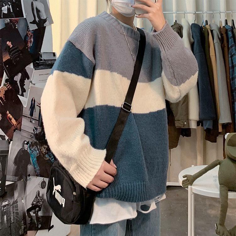Men's Korean Style Loose Sweater - Trendy, Handsome, Thick Base for Autumn and Winter
