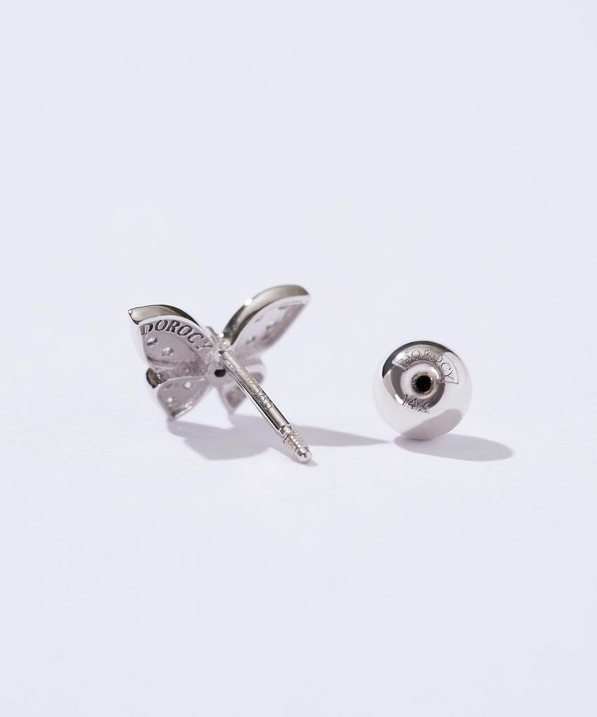 Dorocy 14K Brill Aire Butterfly Piercing (Lab Diamond) (1 Piece)