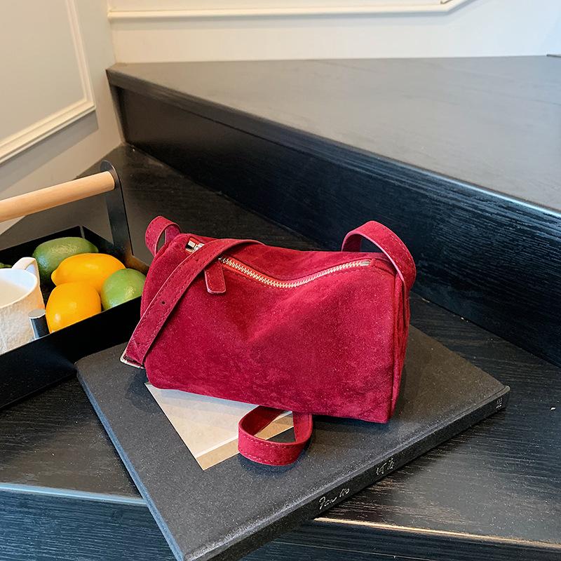 Матовая сумка-цилиндр ROW под мышкой, винтажная мода премиум-класса, женская сумка-подушка, повседневная наплечная сумка