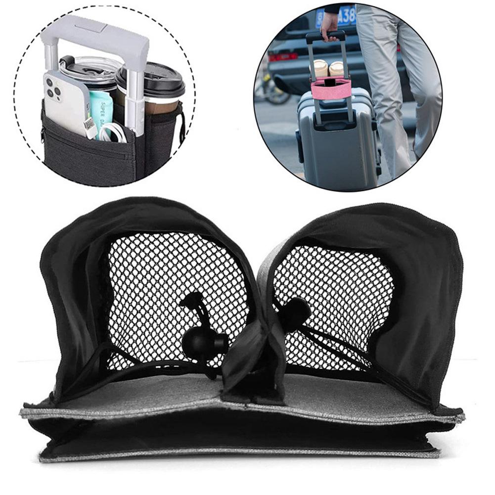 Luggage Armrest Water Cup Storage Bag Organizer Oxford Cloth Hanging Holder For Water Bottles Sundries
