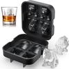 Bulldog Ice Cube Mold Large Ice Mold 3D Dog Shapes Slow Melting Ice Cube Trays for Whiskey Cocktails Bourbon