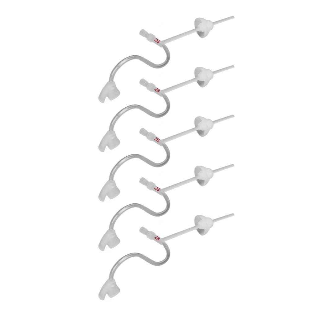 5pcs Sound Amplifier Tubes Single Layer Eartips Replacement Accessory Reduce Noise Flexible Sound