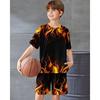 Boys 3D Geometric T-shirt & Shorts Set Short Sleeve Summer Spring Sports Fashion Daily Crew Neck Outdoor Vacation Sports Tailored Fit