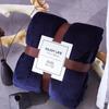 Winter Solid Color Thickened Warm Flannel Blanket for Car Office Sofa Bedroom