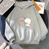 Peach And Goma Cartoon Print Men/Women Cotton Hoodie Casual Oversized Pullover Popular Sweatshirt Fashion Trend Unisex Clothing