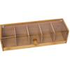 5 ячеек Коробка для хранения кофейных капсул Бамбуковый настольный органайзер для мелочей Домашний