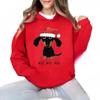 Christmas Dachshund Printed Hooded Sweatshirt Merry Christmas Women's Loose Fleece Hoodies Xmas Dog Cartoon Anime Hoody Clothing