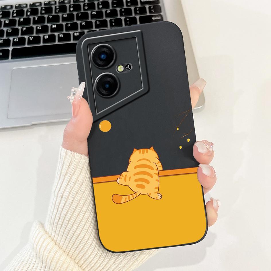 Чехол для Tecno Pova Neo LE6 LE6h Ударопрочный чехол Милый Астронавт Жидкий силиконовый бампер Для Tecno Pova Neo 3 LH6n PovaNeo Чехол