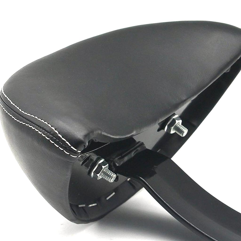 Bike Backrest Support PU Leather Electric Bicycle Rear Passenger Seat Backrest with Metal Support Soft Sponge Cushion