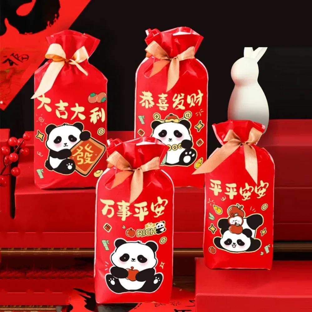 50 шт. Пакет для упаковки закусок и конфет, Мешочек с кулиской с изображением кота, Подарочный пакет, Деликатная упаковка для печенья и бисквитов, Вечеринка