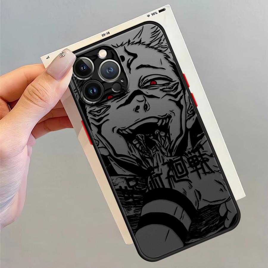 Японский крутой аниме чехол для iPhone 17 Pro Max 13 Mini 15 12 11 7 8 SE 14 16 Plus Air XS XR Funda Задняя крышка телефона