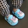 Children's summer cartoon clogs for boys and girls, suitable for indoor and outdoor wear, with a soft, non-slip sole and closed toe design