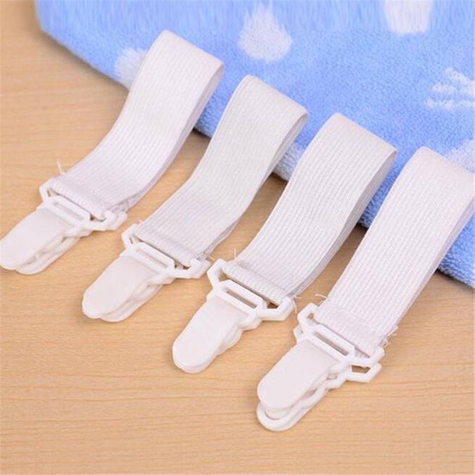 4pcs/set Bed Sheets Buckle Table Cloth Fitted Device Clip Slip-resistant Belt