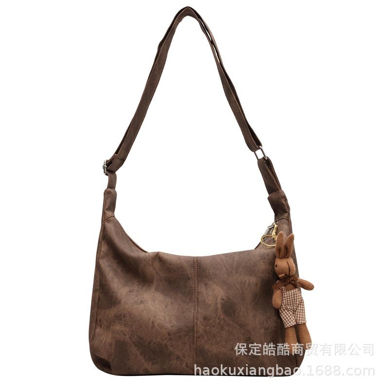 Сумка большой вместимости женская осень-зима 2025 новая модная нишевая дизайнерская на плечо сумка-мессенджер ретро женская сумка-тоут