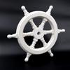 Nagina International Classic Wooden Whitewash Ship Steering Wheel (36 Inches) NC-EN4P-M299